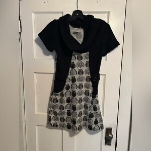 Elegant Black and Gray Women's Tunic